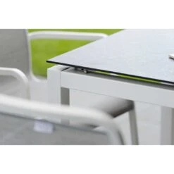 Stern Tischgestell 200x100 Cm Aluminium Weiß -Gartenmöbelgeschäft stern tischgestell 200 x 100 cm aluminium weiss 6