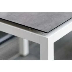 Stern Tischgestell 200x100 Cm Aluminium Weiß -Gartenmöbelgeschäft stern tischgestell 200 x 100 cm aluminium weiss 7