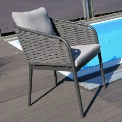 Sungörl Lago Gartensessel Aluminium/Rope Anthrazit/Grau -Gartenmöbelgeschäft sungoerl lago gartensessel aluminium rope 1471803 3