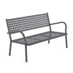 Vermobil Alice Loungebank 111x56x90 Cm Stahl Antikgrau