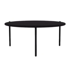 Vermobil Aria Kaffeetisch Ø90cm Stahl Schwarz