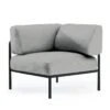 Vermobil Miami Eck-/Endmodul Stahl/Polster Schwarz/Grau -Gartenmöbelgeschäft vermobil miami eckmodul stahl polster 1374266 1