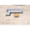 Zebra Belvedere Loungeset Edelstahl/Olefin Silber/Grau -Gartenmöbelgeschäft zebra belvedere 4 sitzersofa edelstahl olefin 1