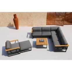 Zebra Belvedere Gartensofa Edelstahl/Tuvatextil Graphit/Tweed Grey 7 Zebra Belvedere Gartensofa Edelstahl/Tuvatextil Graphit/Tweed Grey -Gartenmöbelgeschäft zebra belverde 3 sitzersofa edelstahl tuvatextil 1366874 3