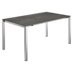 Zebra One Gartenmöbel-Set 7-tlg. Tisch 160/217/267x91cm Silber/Dunkelgrau -Gartenmöbelgeschäft zebra one gartenmoebel set 7 tlg tisch 160 217 267x91cm 1484596 7