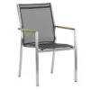Zebra One Stapelsessel Edelstahl/Textilene Silber/Dunkelgrau 2 Zebra One Stapelsessel Edelstahl/Textilene Silber/Dunkelgrau -Gartenmöbelgeschäft zebra one stapelsessel edelstahl textilene dunkelgrau 1
