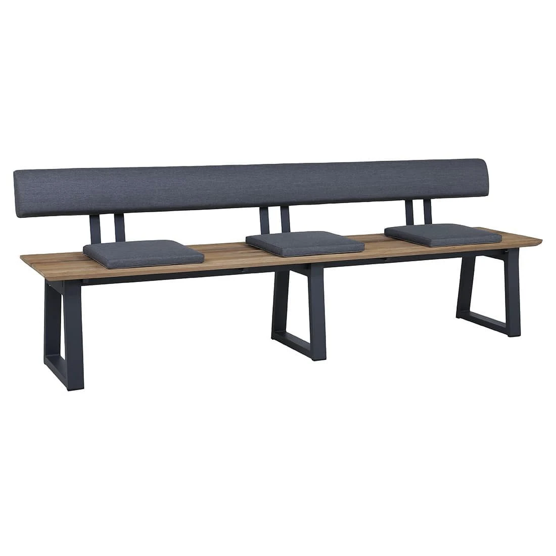 Zebra Phönix Rückenlehne 220cm Edelstahl/Tuvatextil Graphit/Turmalin Grey 4 Zebra Phönix Rückenlehne 220cm Edelstahl/Tuvatextil Graphit/Turmalin Grey – Bild 3