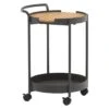 Zebra Trolley Beistelltisch 45x51,3cm Aluminium/Teak Graphit/Teak -Gartenmöbelgeschäft zebra trolley beistelltisch 45x51 3cm aluminium teak 1383506 1